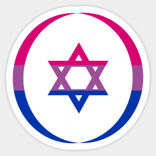 Jewish (Blue, Pink, White) Third Culture Series Sticker